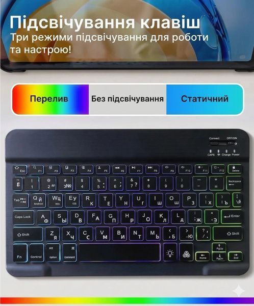 Клавиатура и мышь &mdash; беспроводные (Bluetooth) с подсветкой Keyboard-xPad фото